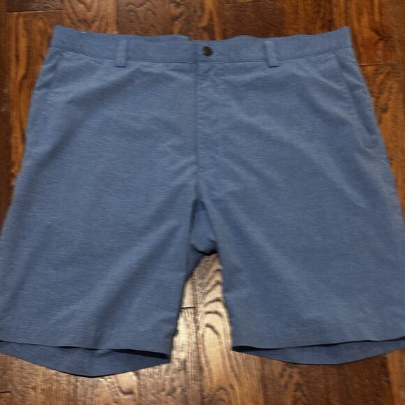 Peter Millar Shackleford Performance Hybrid Golf Shorts Swim Trunks Mens 38 Blue - Picture 11 of 11